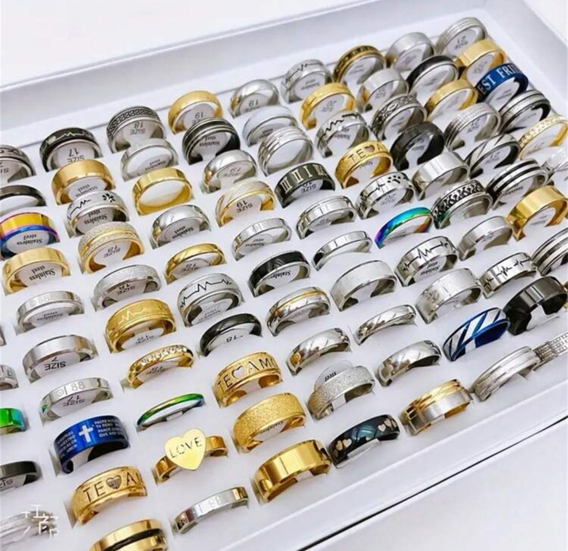 Stainless steel bague
20pcs