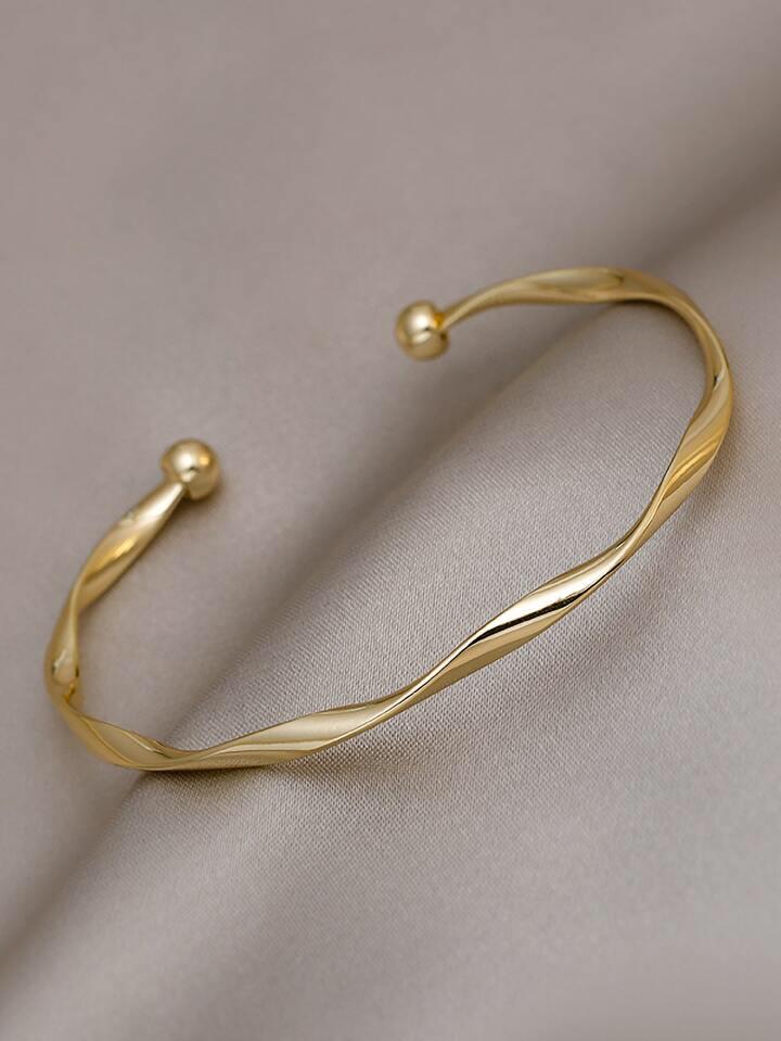 Twist Design Cuff Bangle