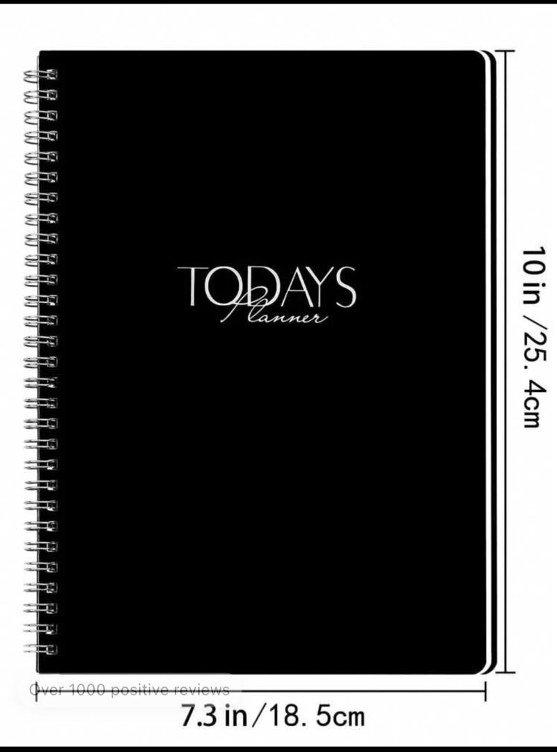 1pc Teacher Planner Notebook Spiral Academic Lesson Plan And Record Book With Topic, Objective, Homework Tasks & Summarize, 8.*5.5 Inches, 52 Sheets