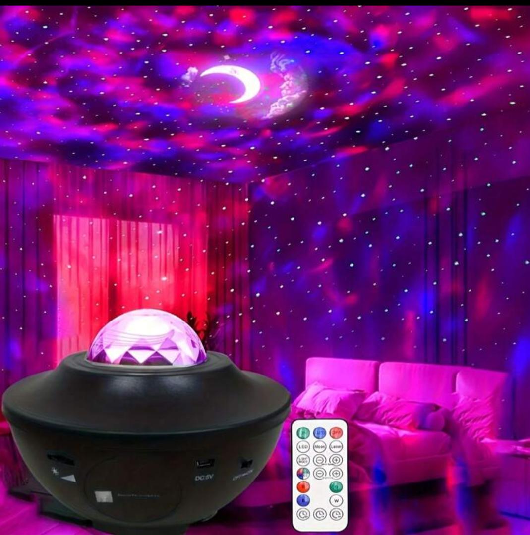 1PC Galaxy Projector Light Starry Night Light Moon Nebula Wave Projector RGB Color Changing Remote Control Party Light Suitable For Children Adults Bedroom Home Decoration Create A Festive Atmosphere