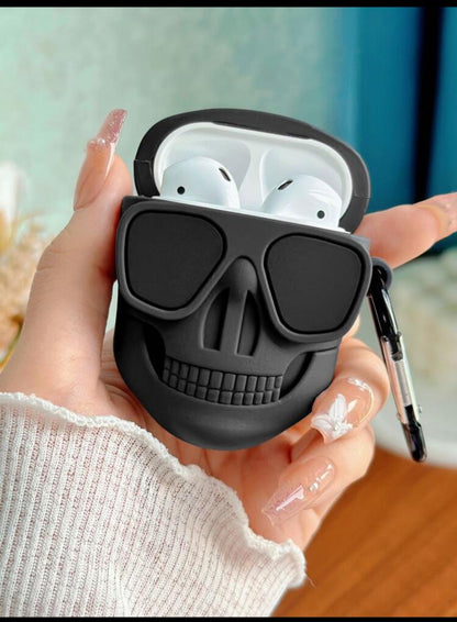 Funny Skeleton Design Case Compatible With AirPods Comptible With Airpods1/2 AirPods Pro Grunge