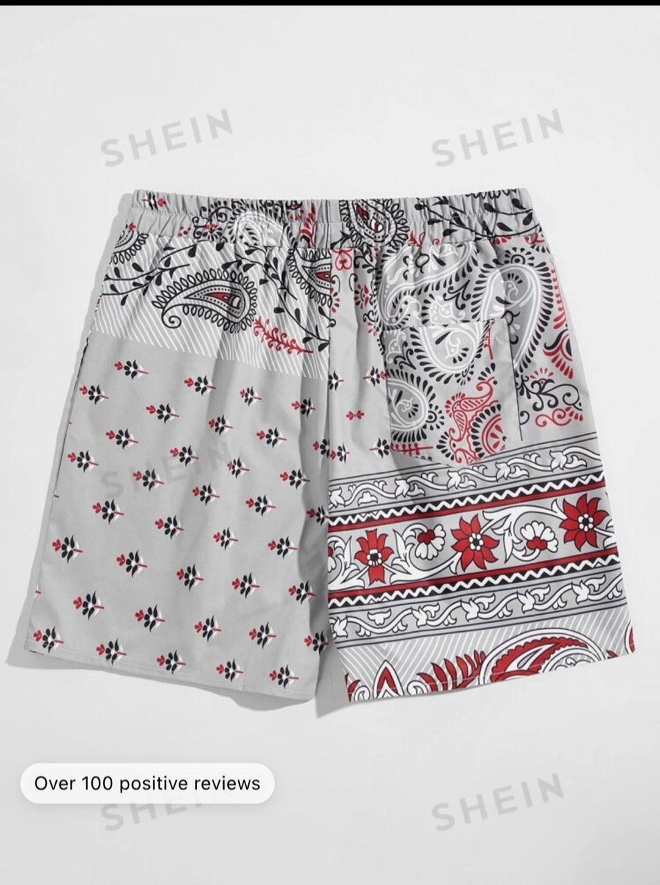 ROMWE Street Life Men Paisley Drawstring Shorts