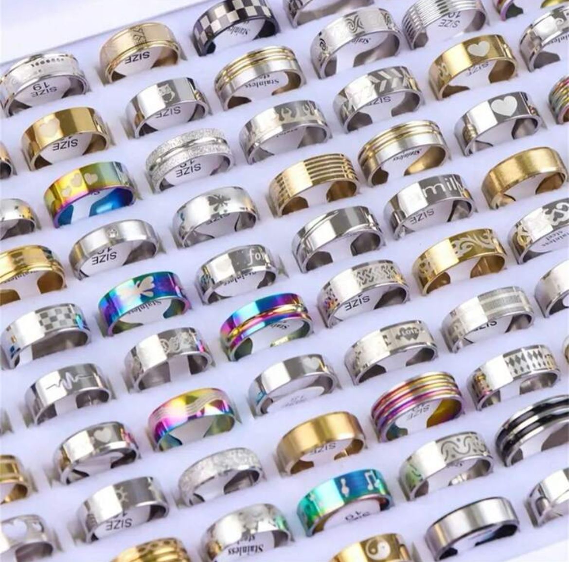 Stainless steel bague
20pcs