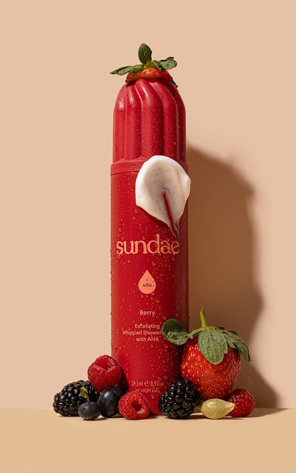 Sundae Very Berry Exfoliating Foaming Body Wash 265ml