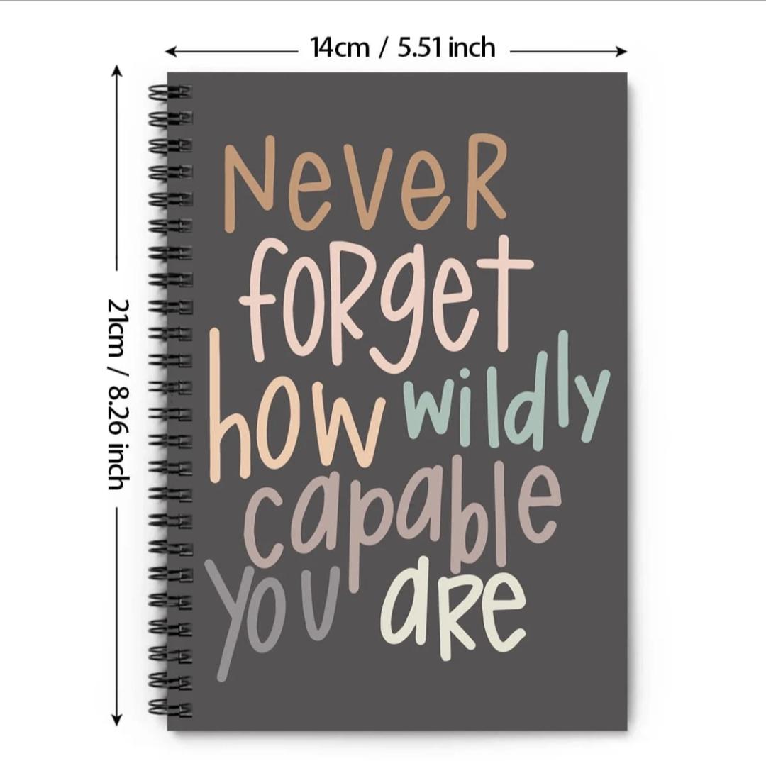 1 Pc Inspirational Spiral Journal, 50 Sheets Funny Notebook For Mental Health, Perfect Inspirational Gift For Friends, School Counselors & Therapists, 5.5x8.3in