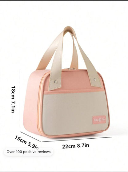 Cute And Simple Large-Capacity Insulated Lunch Bag, Suitable For Office Workers, Students And Picnics School Organizer Bags Teacher Storage Bags Classroom Bags Classroom Organizer Bag