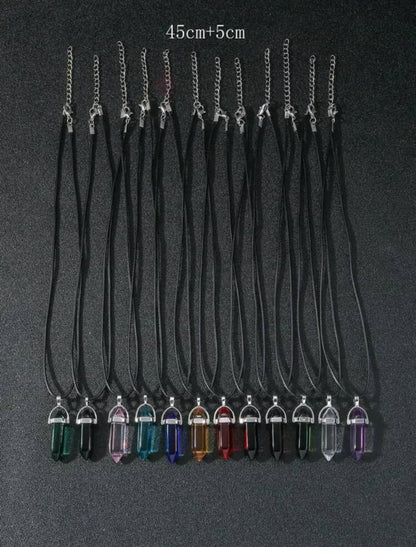 12pcs/set Fashionable Geometric Pendant Necklace For Men For Friend's Gift, For Jewelry Gift And Party