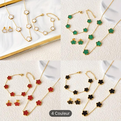 3 pcs bijoux en acier inoxydable